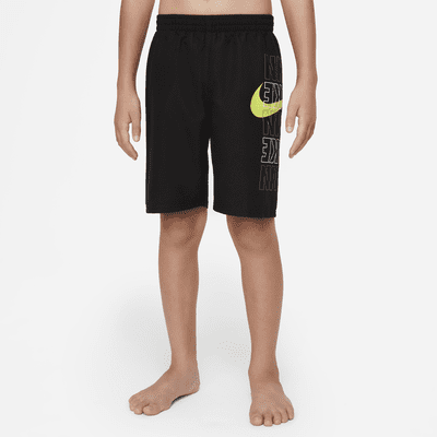 Nike Block Logo Big Kids Boys Breaker 8 Volley Shorts. Nike